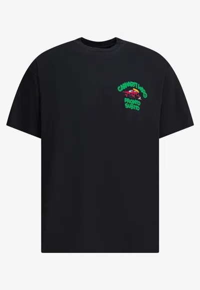 Carhartt Graphic-print Cotton T-shirt In Black