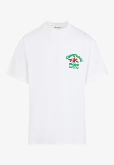 Carhartt Pronto Printed Short-sleeved T-shirt In White