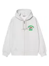 Carhartt Hooded Pronto Sweat Jacket Cotton Blend Sweatshirt In Gray