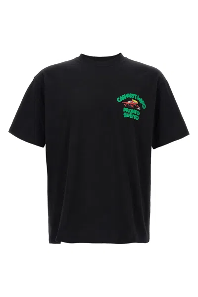 Carhartt Graphic-print Cotton T-shirt In Black