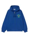 Carhartt Work In Progress Pronto Subito Graphic Zip Hoodie In Blue