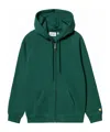 Carhartt Raglan-sleeve Zip-fastening Hoodie In Green