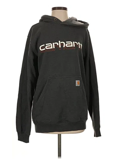 Pre-owned Carhartt Pullover Hoodie In Black