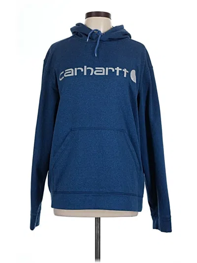 Pre-owned Carhartt Pullover Hoodie In Blue