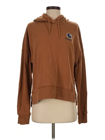 Pre-owned Carhartt Pullover Hoodie In Brown