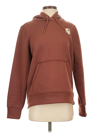 Pre-owned Carhartt Pullover Hoodie In Brown
