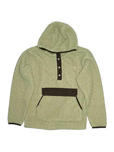 Pre-owned Carhartt Kids' Pullover Hoodie In Green