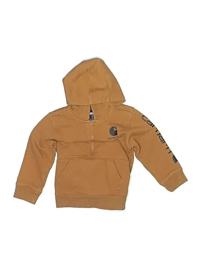 Pre-owned Carhartt Kids' Pullover Hoodie In Tan