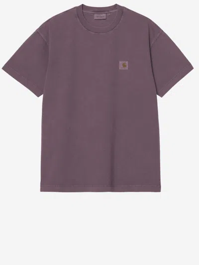 CARHARTT PURPLE LOGO T-SHIRT