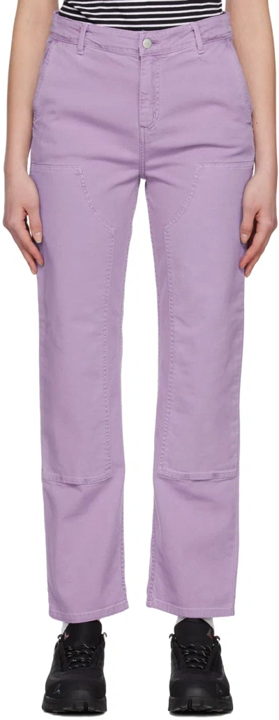 Carhartt Wip Womens Arrenga Pierce Straight-leg High-rise Stretch-cotton Trousers