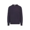 Carhartt Ribbed Cuff Knit Sweater With Hem Detail In Blue
