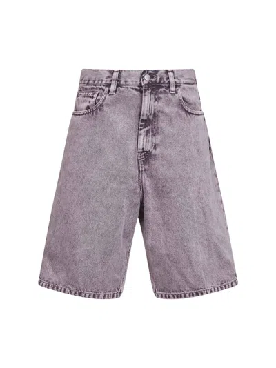 Carhartt Brandon Denim Shorts In Purple