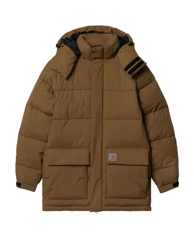 Carhartt Quilted Cotton Suit In Brown