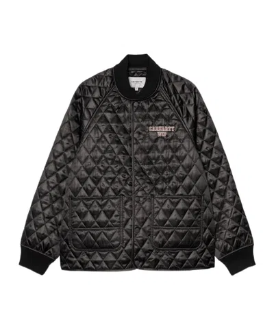 Carhartt Quilted Satin Jacket In Black
