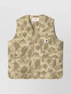 Carhartt Quilted Sleeveless Vest Camouflage Pattern In Neutral