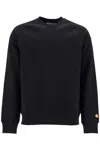 Carhartt Black Cotton Blend Chase Sweat In Black