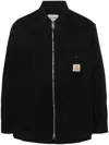 Carhartt Structured Collared Front Pocket Long Sleeve Jacket In Black