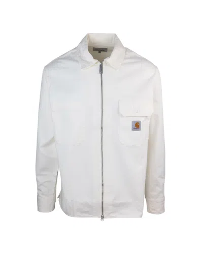 Carhartt Redmond Cotton Shirt Jacket In Off,white