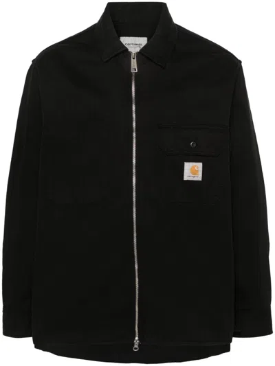 Carhartt Rainer Shirt Jacket Men Black In Cotton