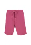 Carhartt Dropped Crotch Cotton Shorts In Magenta