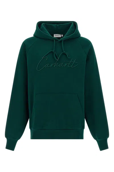 Carhartt Casual Hoodie With Drawstring And Pocket In Green