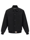 Carhartt Logo Patch Ribbed Ray Jacket In Black