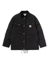 Carhartt Rayler Corduroy Collar Jacket In Black