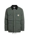Carhartt Rayler Quilted Jacket Drawstring Hem Pockets In Green