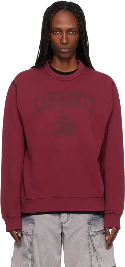 Carhartt Red Faded Pond Corps Sweatshirt