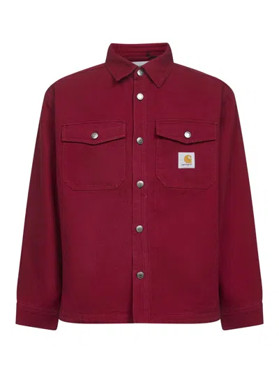 CARHARTT RED SELBY SHIRT JAC SHIRT JACKET