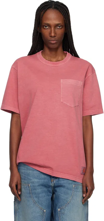 Carhartt Red Torion Pocket T-shirt In Pink