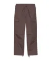 Carhartt Ankle-drawstring Cargo Pants In Burgundy