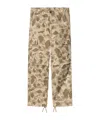 Carhartt Work In Progress Duck Landon Camo Loose Tapered Organic Cotton Jeans In Waist
