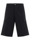 Carhartt Cotton Shorts With Patch Pockets In Black