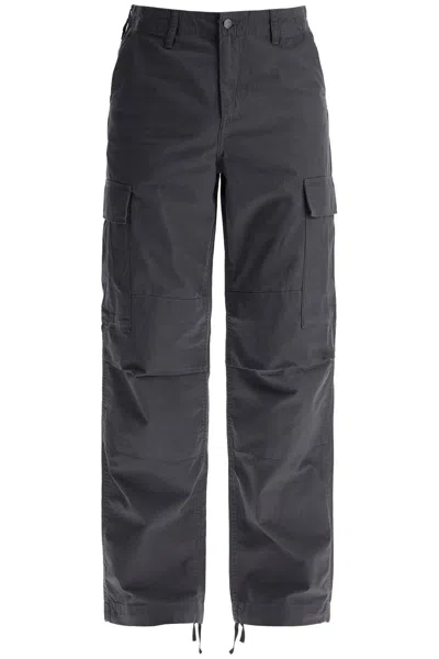 Carhartt Regular Cotton Ripstop Cargo Pants In Grey
