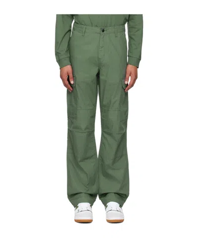 Carhartt Green Regular Cargo Pants In 02 29n Duck Green