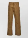 Carhartt Reinforced Knee Straight Leg Trousers In Brown