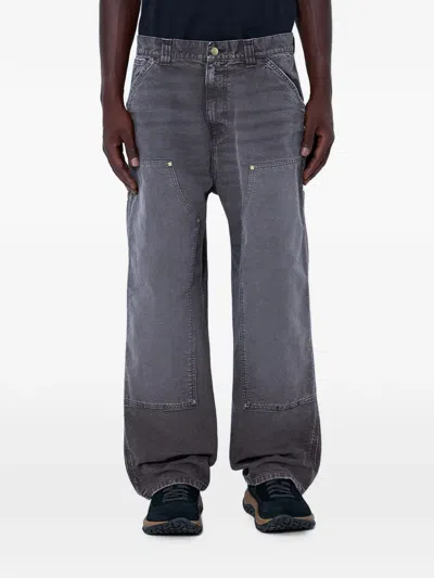 Carhartt Reinforced-panel Utility Trousers In Gray