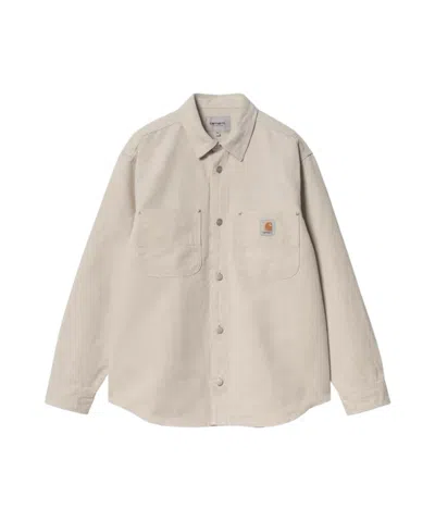 CARHARTT RELAXED FIT BUTTON-UP SHIRT JAC WITH LOGO PATCH