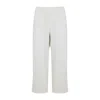 Carhartt Relaxed Fit Casual Pants With Elastic Waistband And Large Pockets In White