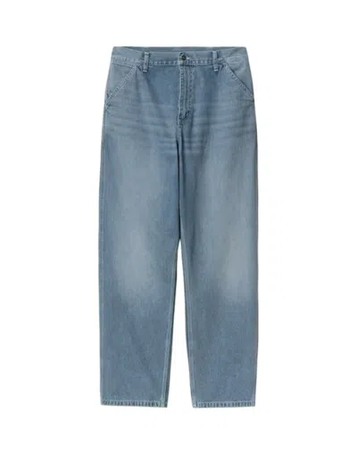 Carhartt Relaxed Fit Light Blue Denim Pants