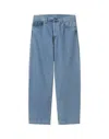 Carhartt Relaxed-fit Light Blue Denim Pants In Blue