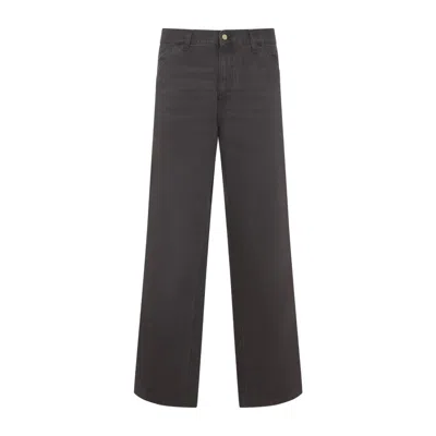 Carhartt Relaxed Fit Organic Cotton Trousers In Gray