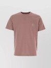 CARHARTT RELAXED FIT SHORT SLEEVE COTTON T-SHIRT WITH FRONT PATCH POCKET
