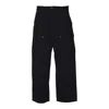 Carhartt Relaxed Straight-leg Jeans With Utility Pockets And Rivet Details In Black