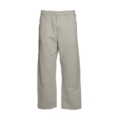 Carhartt Relaxed Tapered Double Knee Pants With Tool Pockets In Gray