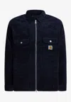 Carhartt Casual Corduroy Jacket Button Cuffs In Blue