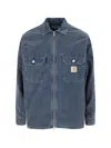 Carhartt Relaxed Fit Jacket Buttoned Cuffs In Blue