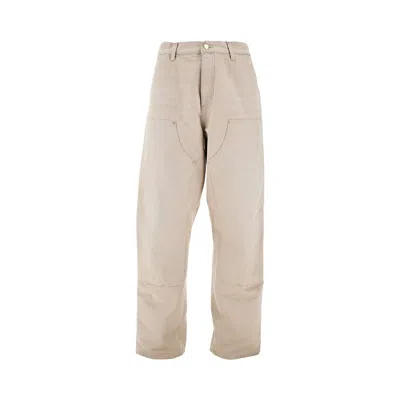 Carhartt Rganic Cotton Double Knee Pants In Beige