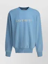 Carhartt Ribbed Crew Neck Sweaters With Long Sleeves In Blue